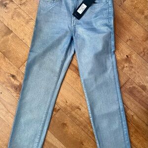 Edwin Sky Silver Bree Cropped Jeans